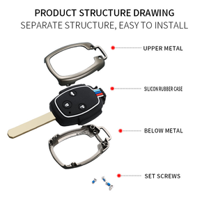 Pour <span class=keywords><strong>HONDA</strong></span> <span class=keywords><strong>porte</strong></span>-clés avec coque de protection pour clé de voiture en alliage de zinc et sac de support de <span class=keywords><strong>porte</strong></span>-clés compatible avec Accord CRV Pilot <span class=keywords><strong>Civic</strong></span> 2003-2013 - Product Image 2