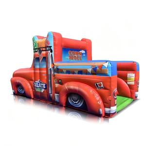 Jeu sportif gonflable rouge pour fête en plein air, jeux classiques de lancer de sacs de farine et de lancer de gobelets - Product Image 3