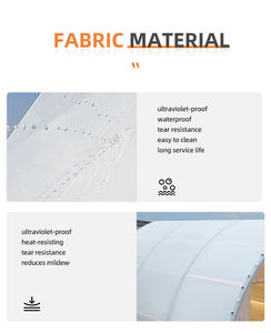 Réserves naturelles et parc Glamping Tente géodésique confortable Retraites sur pelouse et campings Tente voilier - Product Image 2