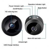 A9 barato Popular 1080P cámaras IP WiFi Mini cámaras de vídeo Nanny Cam visión nocturna CCTV seguridad para el hogar cámara inalámbrica A9