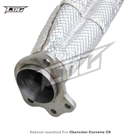 Collecteur d'échappement COC à conception à longueur égale pour Chevrolet Corvette C8 Z51/Z06 6.2L 2019-2025 Collecteur d'échappement en acier inoxydable de course