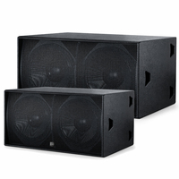 Subwoofer passif double de 18 pouces en néodyme haute puissance 2800W 30Hz, système de haut-parleurs de basses pour DJ, salle KTV, club, discothèque, scène de fête