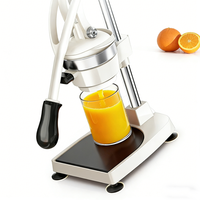 Obtenez plus de jus avec moins d'effort grâce à la presse-agrumes manuelle en acier inoxydable, un indispensable pour les stands de jus commerciaux