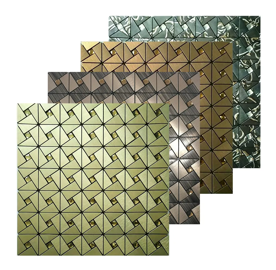 aluminium mosaic tile high quality mixed color wall tiles self adhesive mosaic tile backsplashes kitchen and bathroom