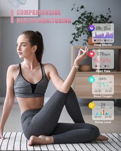 Ip68 Không Thấm Nước Tập Thể Dục Tracker Thông Minh Đồng Hồ 24/7 Heart Rate Huyết Áp Huyết Oxy Màn Hình Ngủ Bước Cho <span class=keywords><strong>Android</strong></span> <span class=keywords><strong>iPhone</strong></span> - Product Image 3