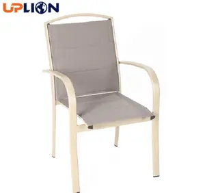 Uplion新しいファッションアウトドア家具メタルガーデンヴィンテージチェアアルミガーデンチェアシート