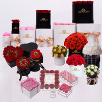 Boîte Cadeau de Fleurs Éternelles Artisanales en Gros – Roses Préservées pour Anniversaire, Saint-Valentin, Mariage – Roses Éternelles