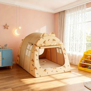 Tienda de Campaña Infantil Pequeña y Suave, Portátil, Plegable, para Interiores y Exteriores, con Mosquitero, Piscina de Pelotas, Tienda de Campaña Emergente para Niños y Niñas - Product Image 5