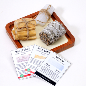 Set Regalo per Rituali con <span class=keywords><strong>Cristalli</strong></span> Naturali, Kit di Purificazione con Salvia Bianca, Palo Santo e Bastoncini di Selenite - Product Image 6