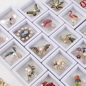 Bufanda de seda antideslizante a la moda Retro para mujer, broche de ramillete de perlas naturales de agua dulce para boda o compromiso chapado - Product Image 6