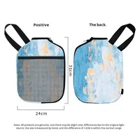Sac de raquette de pickleball en tissu de plongée Changfu 170, housse de protection pour tennis de table, portable, extérieur, peinture abstraite éclaboussée, nouveauté
