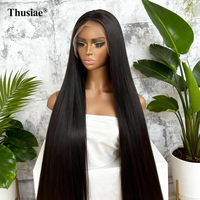Venta al por mayor Raw Vietnamita Cabello Humano Hueso Recto Pelucas HD Encaje Frontal Peluca de Cabello Humano Glueless Hueso Recto Pelucas para Mujeres Negras