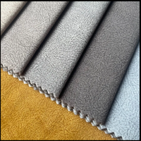 Tissu de velours tricoté imprimé non brillant pour canapé et rideaux, ignifuge, imperméable et respirant