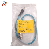 Câble Ethernet PLC RJ45 FKSDED 441-0.5M, RJ45 4 broches vers M12 femelle D-Code 0,5 m, pour produit sous garantie