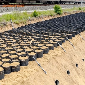 Géocellules texturées et perforées en nid d'abeille pour la stabilisation du sol et du <span class=keywords><strong>gravier</strong></span> - Product Image 3