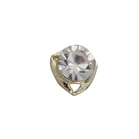 Paso Sico Produit transfrontalier très vendu Bijou d'ongle en alliage doré de luxe léger, orné de diamants étincelants, motif croix simple et fleur de trèfle
