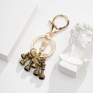 Custom 3D Hard Enamel Chessboard Chess Pieces Fan Club Souvenir Metal <b>Key</b> <b>Chain</b> Keyring Car Pendant International Chess Keychain - Product Image 2