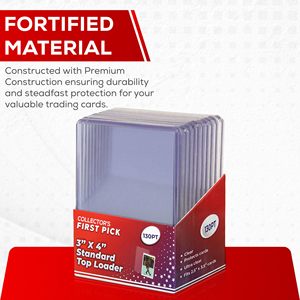 Personalizada Super Clear Seller Custom Plastic Hard Game Poke <span class=keywords><strong>Monn</strong></span> Card Top Loaders Sleeves Sports Trading 35PT Card Toploader - Product Image 3