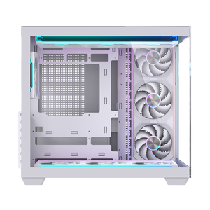 Boîtier <span class=keywords><strong>PC</strong></span> de jeu Lovingcool Full Tower blanc ATX MATX avec écran numérique et verre trempé pour les joueurs sur ordinateur en stock - Product Image 4