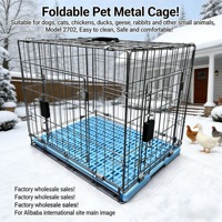 Jaula Plegable, Resistente y Moderna para Mascotas, Ecológica, Modelo 2702, para Todas las Estaciones, Cómoda y Fácil de Limpiar |   Perros, Gatos, Conejos, Pollos