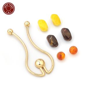 Connecteur de bikini, quincaillerie de maillot de bain, boucle de forme irrégulière, décoration métallique personnalisée pour robes et tenues féminines, perles, anneaux, boucles - Product Image 4