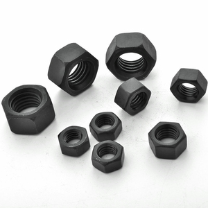 Visserie en acier au carbone zingué noir, fabrication ODM/OEM en Chine, selon la norme ASTM A194, avec écrou de grade 2H, pièces de machine DIN934 - Product Image 1