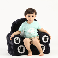 Hot Sale Innen möbel Wohnzimmer Schlafzimmer Kinder sofa Black Bear Form Schaumstoff Stuhl weichen Kinder Sessel