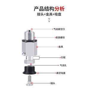 Mandrin pneumatique à vide Yiheda J-WES36/37-d2/D3/D6/D8/D10/D15/D25/D40/D50, mandrin manuel à 3 mors pour rectifieuse de surface et alésage - Product Image 1