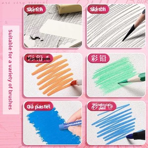 Sách phác thảo dày 8K A4 Album nghệ thuật rời đặc biệt dành cho sinh viên nghệ thuật cuốn sách vẽ Trống <span class=keywords><strong>8</strong></span> cuốn sổ tay cuộn mở - Product Image 4