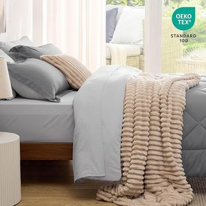 Vua Nữ Hoàng Kích Thước <span class=keywords><strong>Comforter</strong></span> <span class=keywords><strong>Set</strong></span> 7 Cái Bộ Đồ Giường Sang Trọng Bộ Với Giường <span class=keywords><strong>Comforter</strong></span> Gối Shams Tấm Phẳng Được Trang Bị Tấm Vỏ Gối - Product Image 4