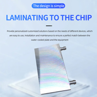 Bloc de refroidissement liquide en aluminium de 70 mm à dissipation thermique optimale avec dissipateur thermique pour CPU Modules Peltier pour boîtiers d'ordinateur