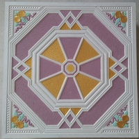 Panneau mural en plâtre artistique coloré pour plafond intérieur, nouvelle conception, très vendu, résistant à l'humidité, élégant et décoratif