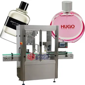 Lage Prijs Automatische Pneumatische Glas Plastic Parfum Fles Capping Machine Pomp Krimpafdichting Sluitmachine