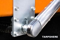 Kit de bâche électrique pour conteneur à roulettes - Bâche latérale pour couvrir les conteneurs à déchets avec bâche de remorque en PVC imperméable