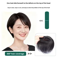 LONGFOR Perruque courte en cheveux naturels chinois pour femmes, base mono, volume naturel sans couture, couvre les cheveux gris, fournisseur de premier plan