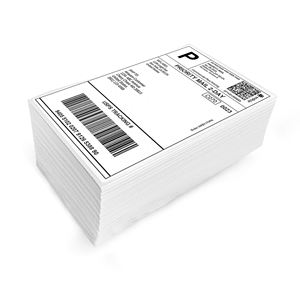 Muestra gratis 100X150mm 4X6 A6 Fanfold Autoadhesivo Etiquetas de envío térmicas directas - Product Image 1