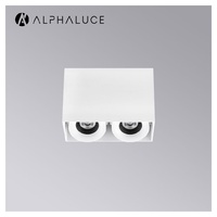 Spot encastré rond en aluminium anti-éblouissement 3W/5W, orientable, pour présentoirs de galeries et projets de design