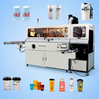 Nouvelle machine d'impression sérigraphique rotative automatique à haute vitesse Meichao à quatre couleurs et quatre stations, entièrement automatique, avec impression UV