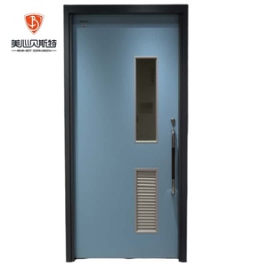 Porte intérieure écologique en acier moderne ignifugée Mexin, isolation phonique, porte ignifugée pour chambre à coucher, bureau, hôpital - Product Image 1