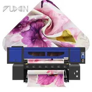 Best seller 15 Heads CMYK rip software I3200 AI 1.9m heat Sublimation Printer with Original automatic digital printing machine