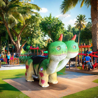 Dinosaure animatronique grandeur nature, scooter électrique rechargeable, réaliste, pour intérieur/extérieur, idéal pour les centres commerciaux et les aéroports