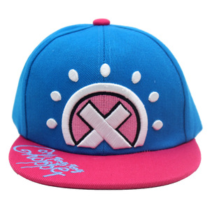Casquette <span class=keywords><strong>de</strong></span> baseball à visière plate 6 panneaux One Piece Anime Japonais, broderie tête <span class=keywords><strong>de</strong></span> mort <span class=keywords><strong>Chopper</strong></span>, style Hip Hop pour hommes, 100% Polyester, Camp - Product Image 1