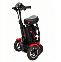 Scooter électrique pliable pour adultes âgés à 4 roues et double moteur, fabriqué en Chine, avec commande électronique au lithium, vitesse de 18 km/h, capacité de charge de 120 kg