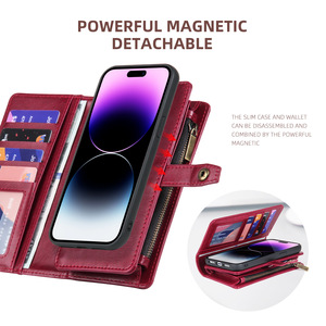 Étui de téléphone multifonctionnel H1 en matériau cristallin, entièrement fait à la main, avec bracelet magnétique en cuir pour 16 15 14 Pro Max - Product Image 2