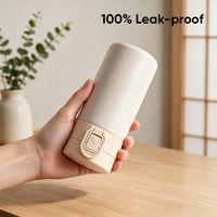 Bouteille d'eau portable en acier inoxydable de 300 ml, en matériau de qualité alimentaire avec bouchon intérieur hermétique, idéale pour le camping et les souvenirs