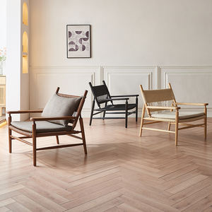 <span class=keywords><strong>Fauteuil</strong></span> de salon de luxe en bois massif de frêne fait à la main cadre en bois de design nordique moderne pour salon chambre à coucher et meubles Majlis - Product Image 2