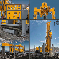 Foreuse hydraulique diesel sur chenilles avec pompe et moteur, profondeur de forage max. 260 m pour l'exploitation minière du charbon