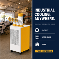 Refroidisseur d'air portable avec moteur AC pour l'industrie hôtelière, système de refroidissement haute efficacité, refroidissement industriel