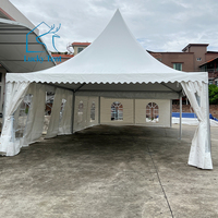 Tente de réception extérieure blanche de qualité supérieure avec structure en aluminium imperméable pour mariage et événements, à vendre