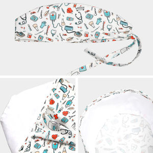 Cappello Medico Stampato alla Moda <span class=keywords><strong>per</strong></span> Donne, <span class=keywords><strong>per</strong></span> Dottori e Infermiere, Berretto Dentistico in Poliestere Spandex, Comodo ed Estetico <span class=keywords><strong>per</strong></span> <span class=keywords><strong>Capelli</strong></span> Lunghi - Product Image 5